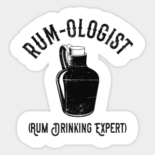 Rum Expert Funny Sticker